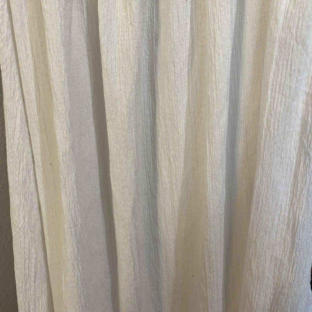 H&M Scalloped Midi Dress Adjustable Spaghetti Straps Size S, White - Picture 4 of 10